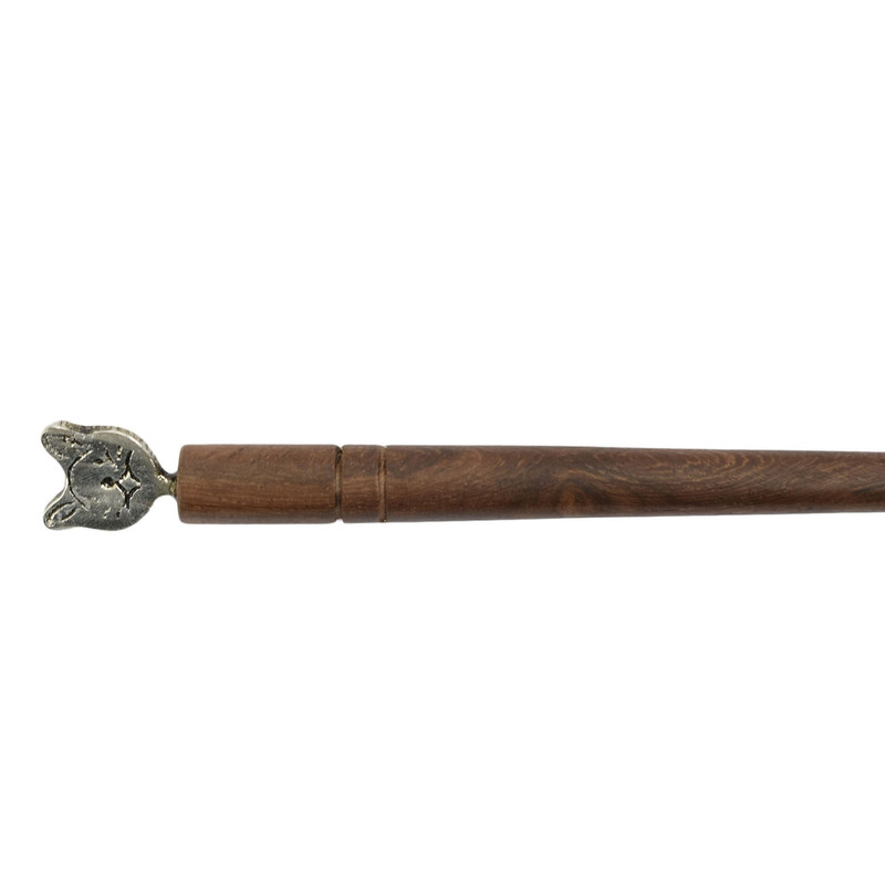 Women Juda Hair Pin Wood & Metal Handmade Beautiful Design Traditional Stick Pin - Picture 40 of 40