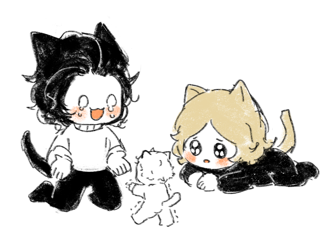 Loki and Sylvie with Mochi Bab