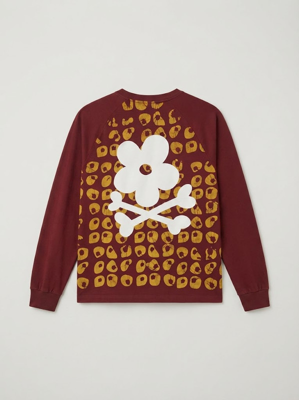 Burgundy Dot Long Sleeve Shirt