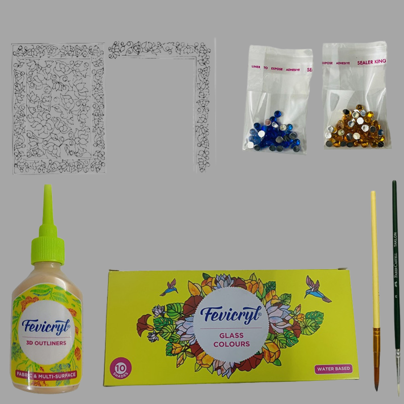 Meenakari Art on Box DIY Kit 