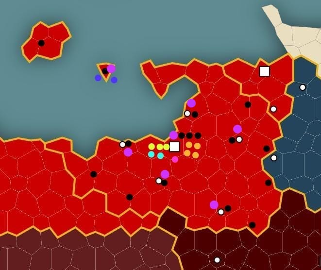 Plan de la répartition des troupes du Namarov