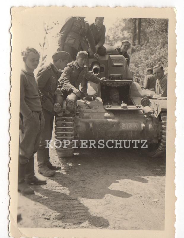 Original Foto französischer Panzer 2.WK