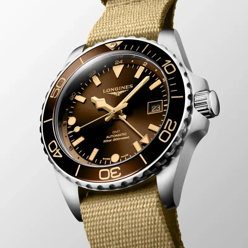 Longines-HydroConquest-GMT-Brown-dial-3