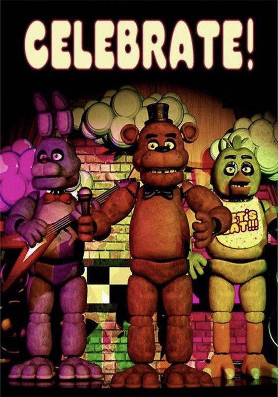 fnaf celebrate poster