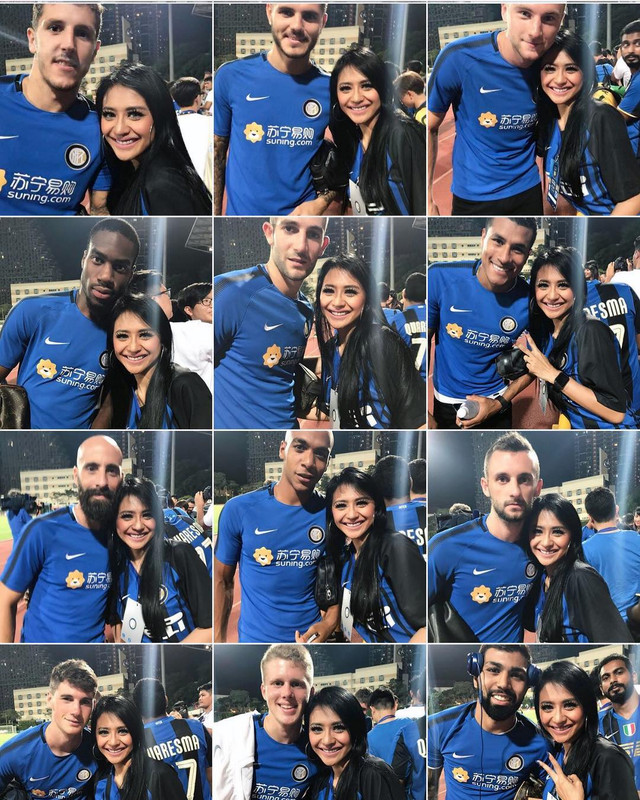 Jelly Jelo pernah menyaksikan pertandingan Inter Milan di Singapura (Instagram)
