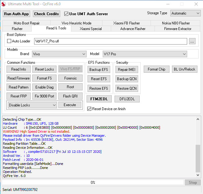 vivo v17 lock remove