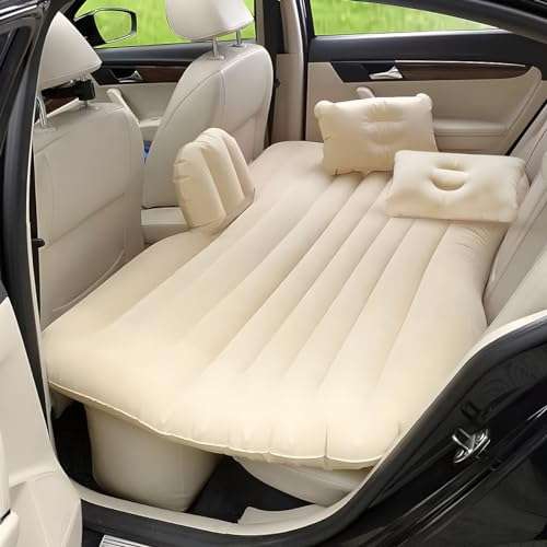 Amazon: LONGLIV Colchón de Camping para Coche, Cama Inflable Gruesa para Coche con Bomba de Aire 
