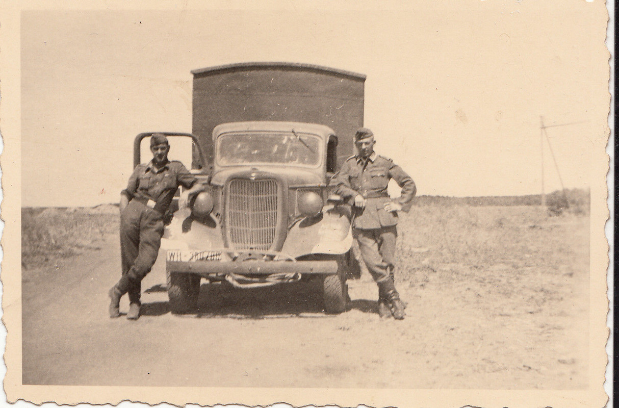 Wehrmacht Rußland leichter Lastwagen LKW Kennung