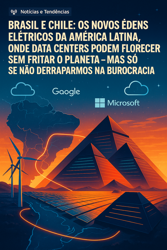 Brasil e Chile: Os Novos Édens Elétricos da América Latina, Onde Data Centers Podem Florescer Sem Fritar o Planeta – Mas Só Se Não Derraparmos na Burocracia
