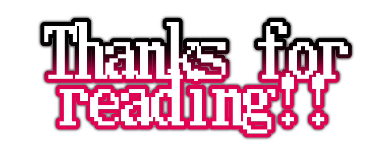 thanks for reading!!