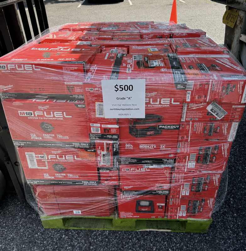 Milwaukee Tool Pallets For Sale