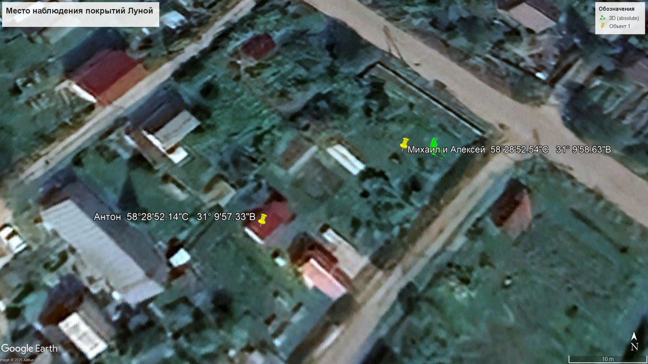 Место наблюдения