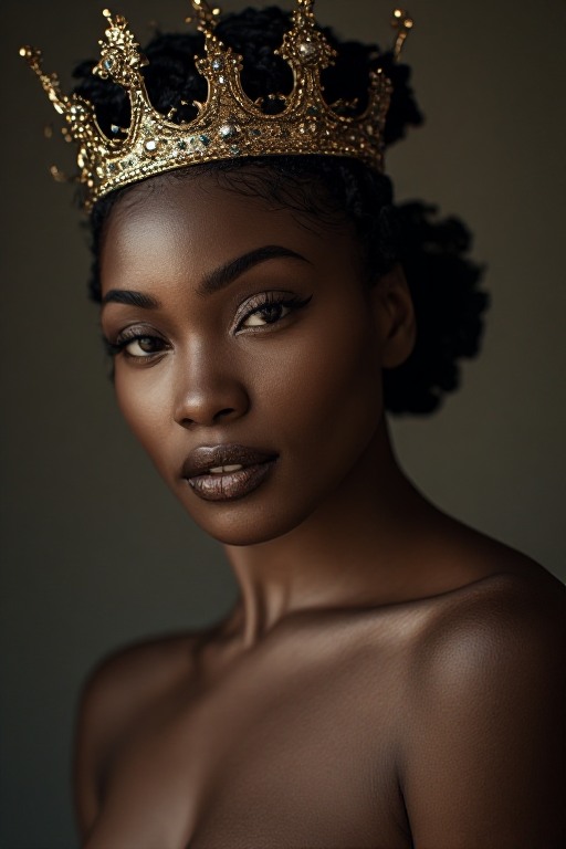 Naked-ebony-Queen-crown-sharp-(27)