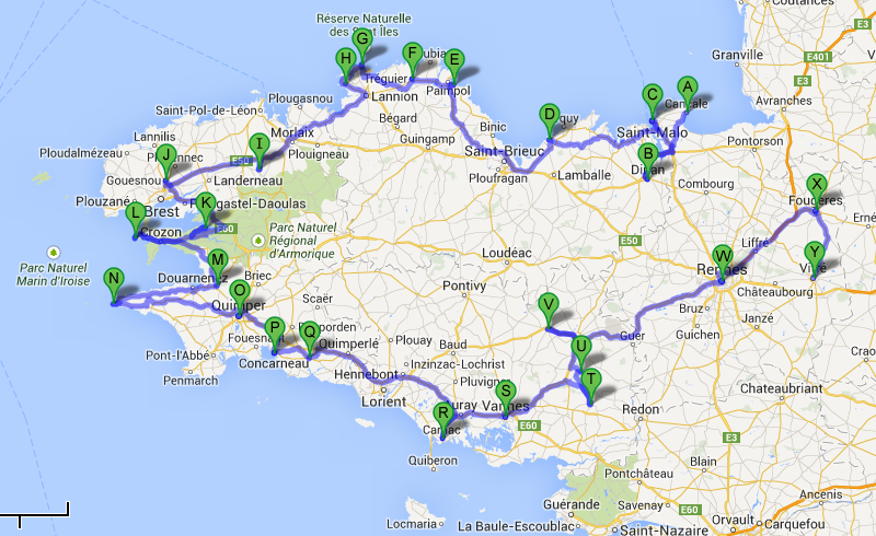 BRETAÑA - Diarios, Noticias y Tips - Itinerarios de 5 y 6 días (tip 2 de 3), Region-Francia (27)