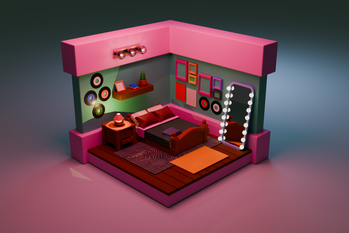 isometric-bedroom-pink