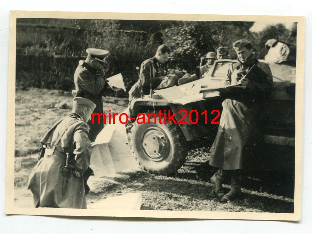 Wehrmacht, Panzerspähwagen, Sdkfz.221, Kartenpau