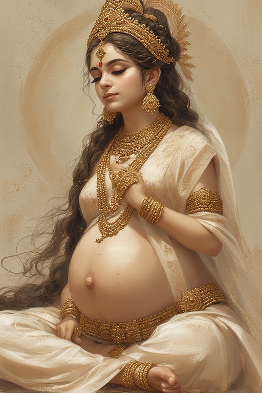naked-goddess-parvati-pregnant-1