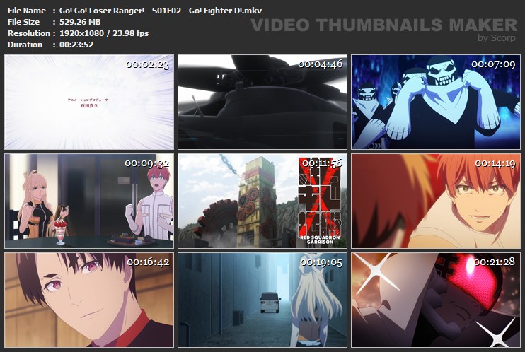 Go! Go! Loser Ranger! - S01E02 - Go! Fighter D!.mkv