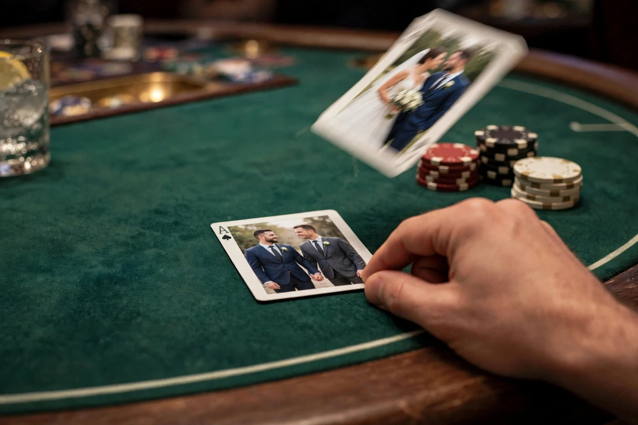 wedding card blur