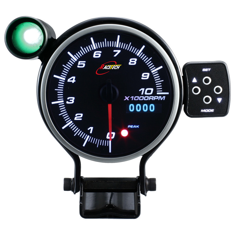 115mm-Peak-White-Amber-Blue-LED-Tachometer