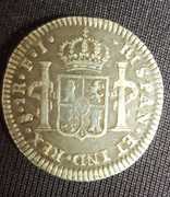 1 Real de 1816. Fernando VII (busto Carlos IV). Santiago. 20210620-062008