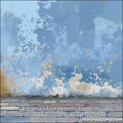 CCC Blue Stucco Wall