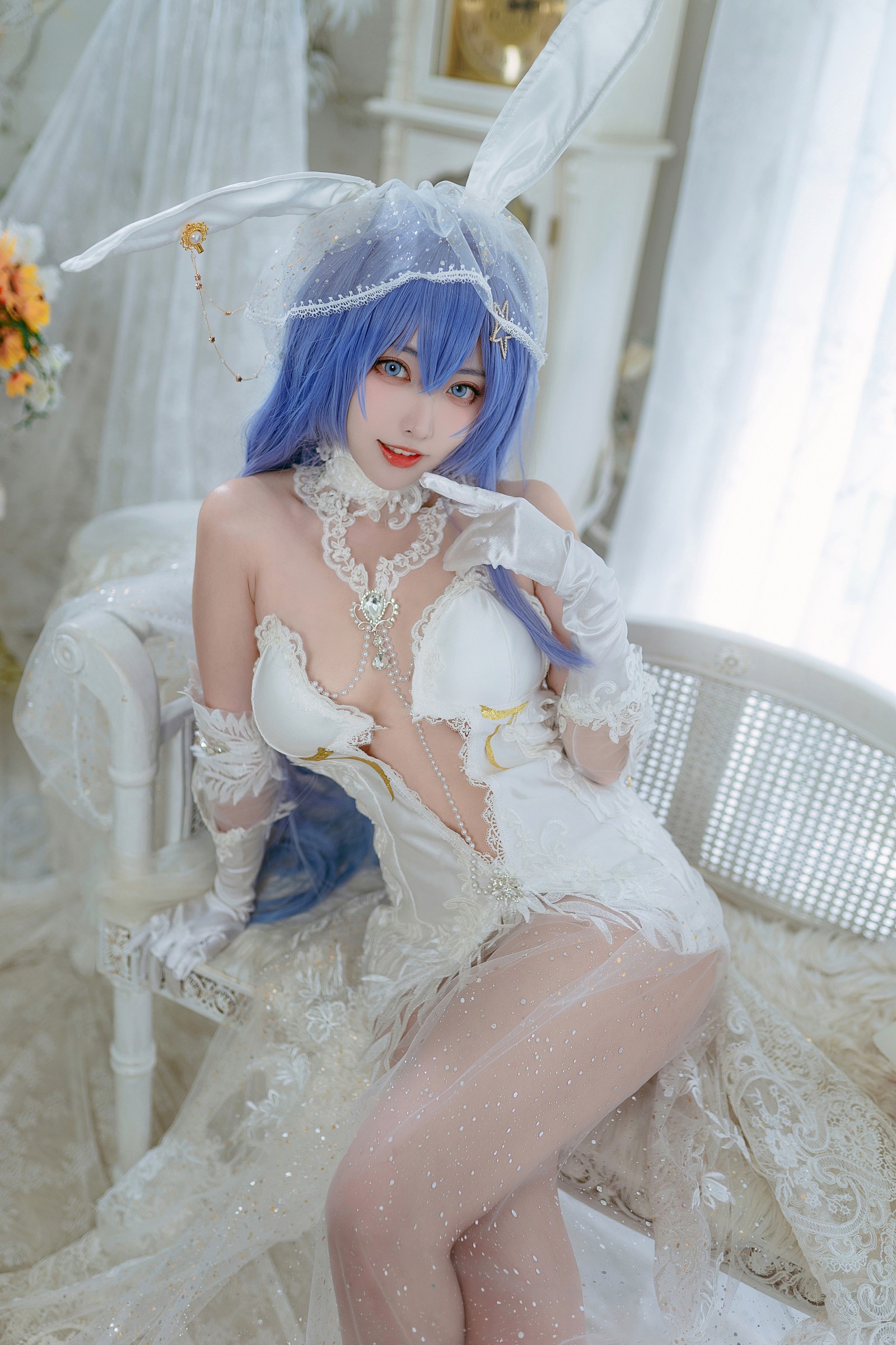 宮本桜 花园花嫁 Cosplay 写真集｜婚纱主题 高清图集（27P｜307MB）插图5