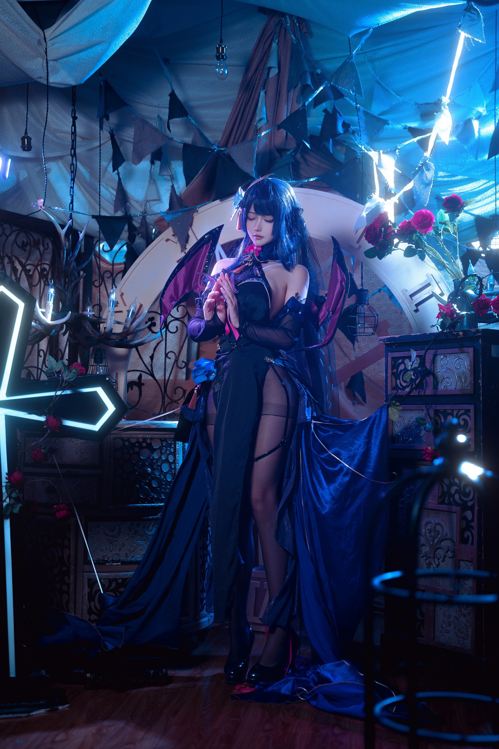 Seya-狮砸 – 雷电将军 魅魔 Cosplay 高清写真（12P-187MB）插图8