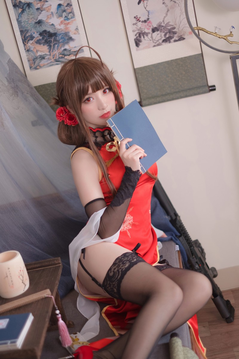 星野Saori DSR-50 红牡丹 Cosplay 少女前线角色写真【10P-136MB】插图8