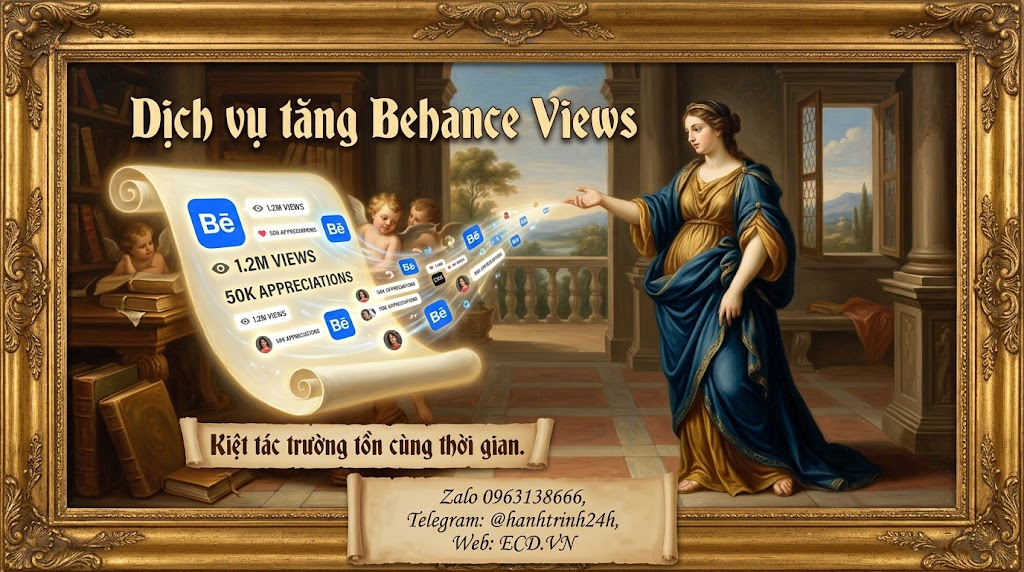 dịch vụ tăng behance views top cho creative