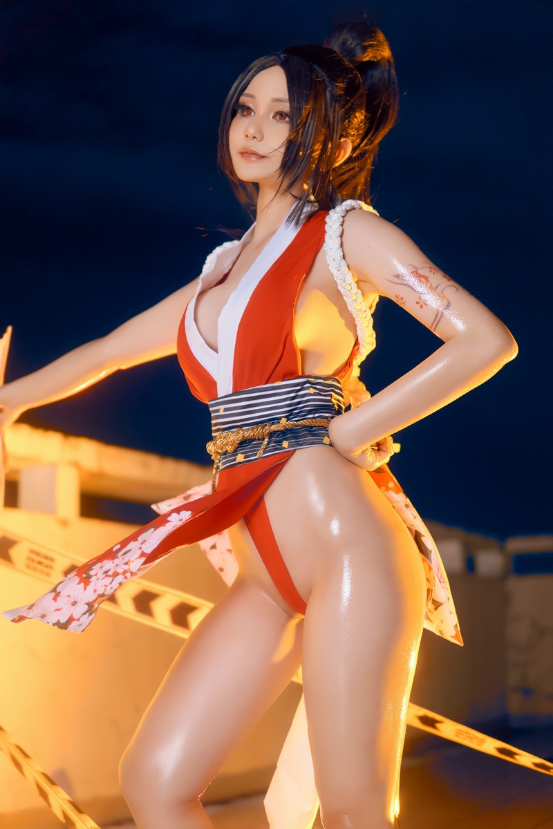 Joyce Lin2x Mai Shiranui Cosplay 性感写真集 39P插图3