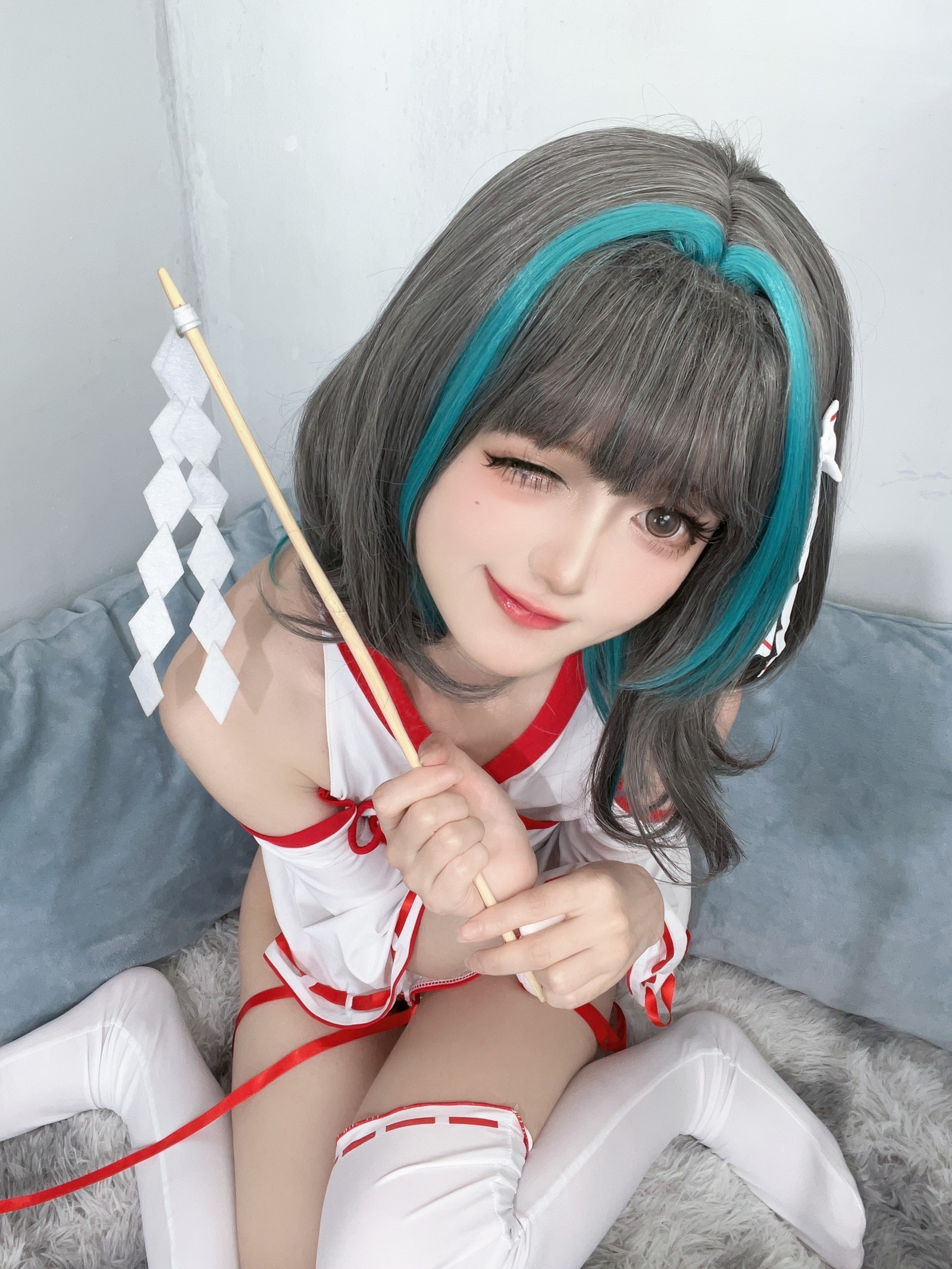 趴趴捣蛋陌 柴郡 Cosplay 写真合集｜高人气角色 高清写真＋视频（91P＋1V｜739MB）插图5