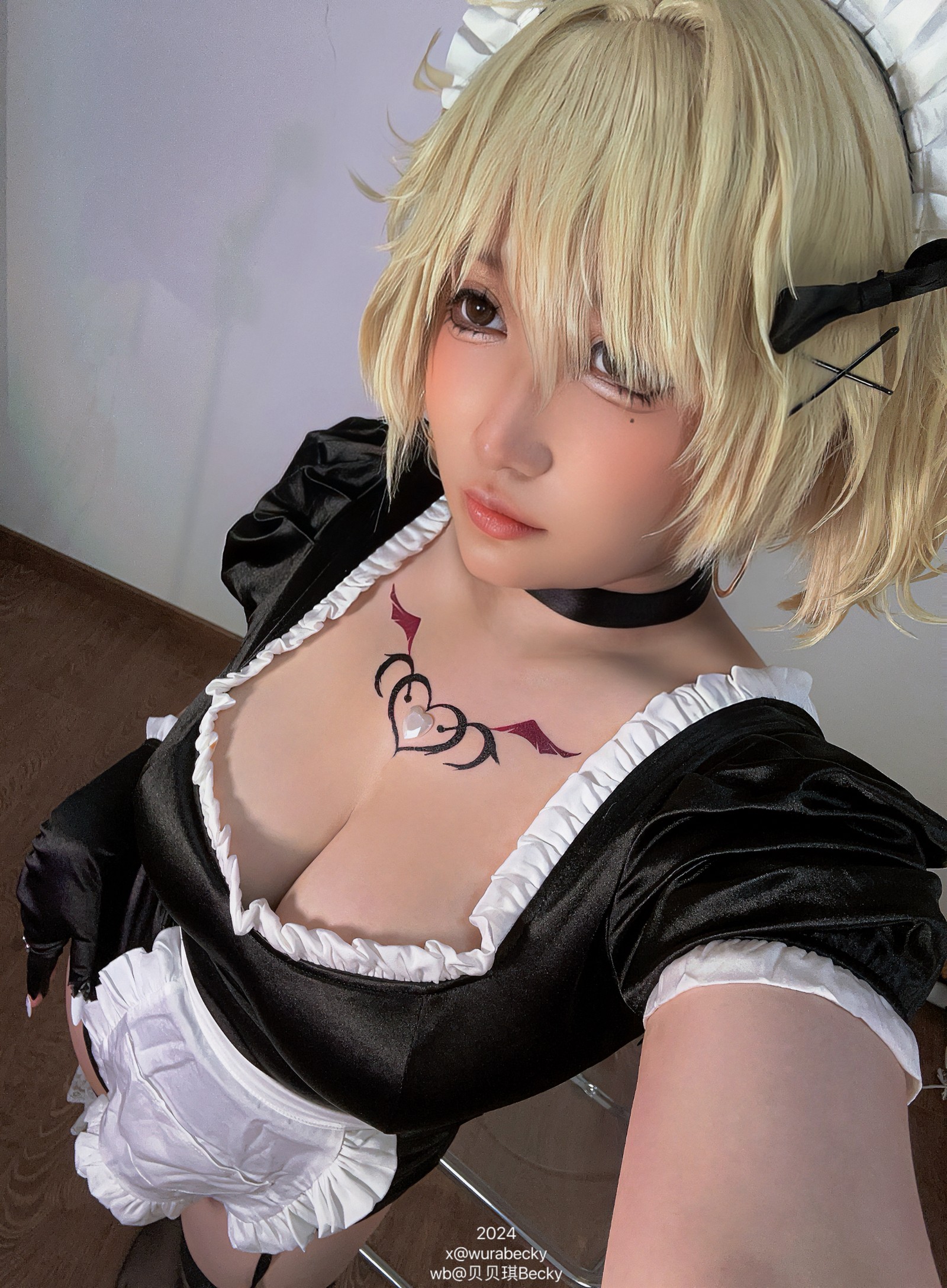 贝贝琪 Becky 烟烟 女仆 Cosplay 写真＋视频合集（69P｜1V｜339MB）插图4