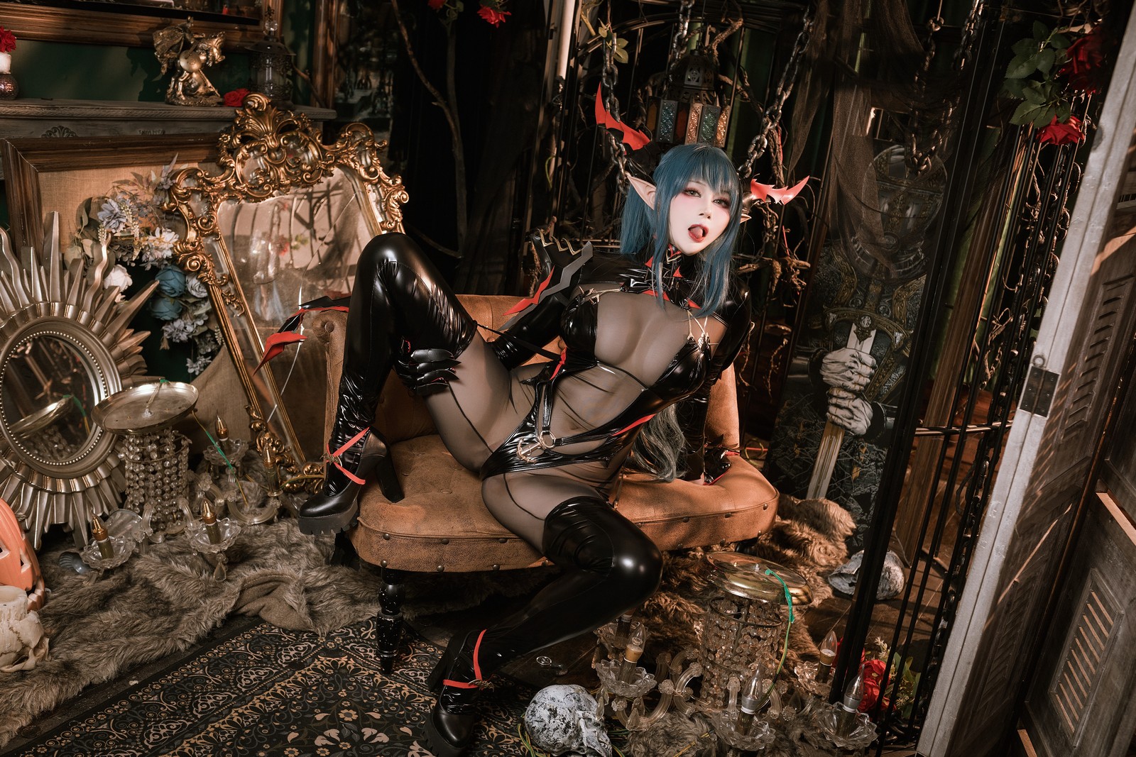 兔胖胖min – 碧蓝航线 雷根斯堡 Cosplay 高清写真集（40P-328.1MB）插图6