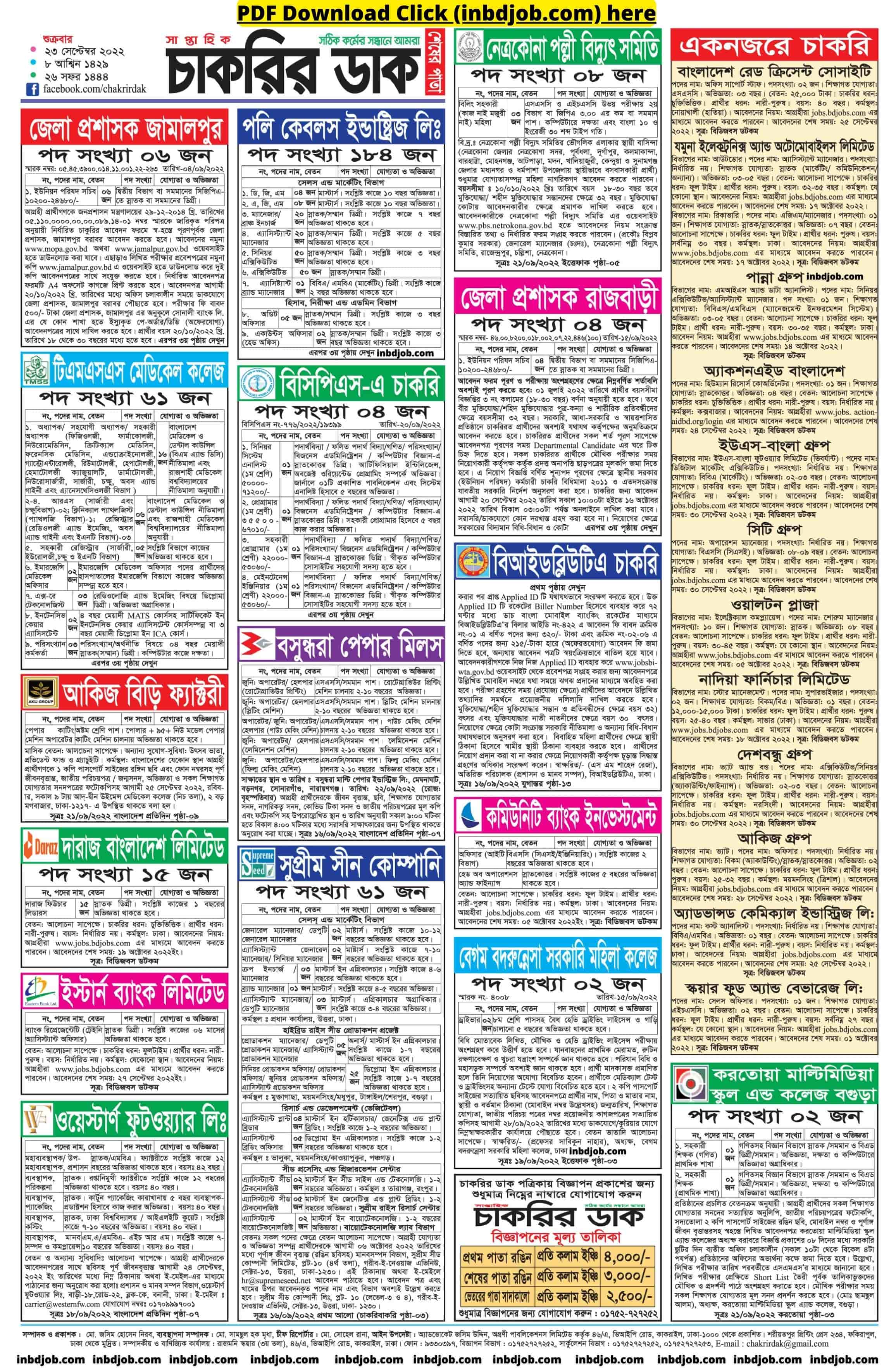 Download 4th page of Chakrir Potrika