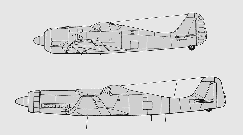 Fw190d 9s With The Ta152 Long Tail Aircraft Wwii