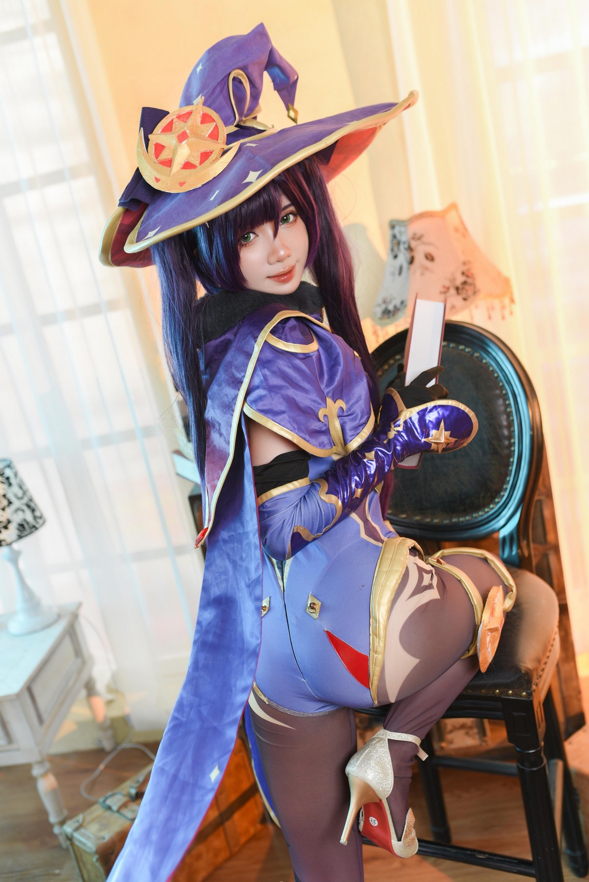 PoppaChan Mona Cosplay (Genshin Impact) HD Set – 53 Photos 20MB插图1