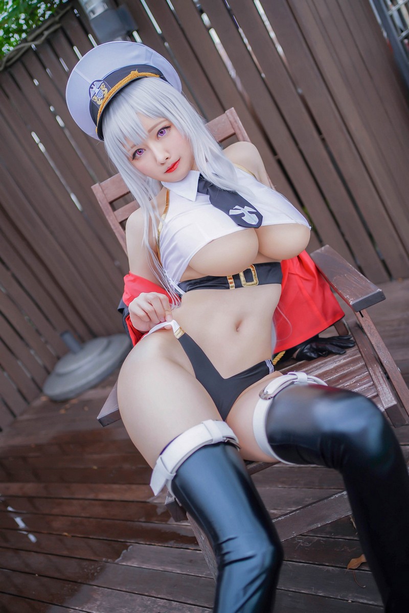 Arty亚缇 Enterprise Swimsuit Cosplay (Azur Lane)【15P｜10.8MB】插图1