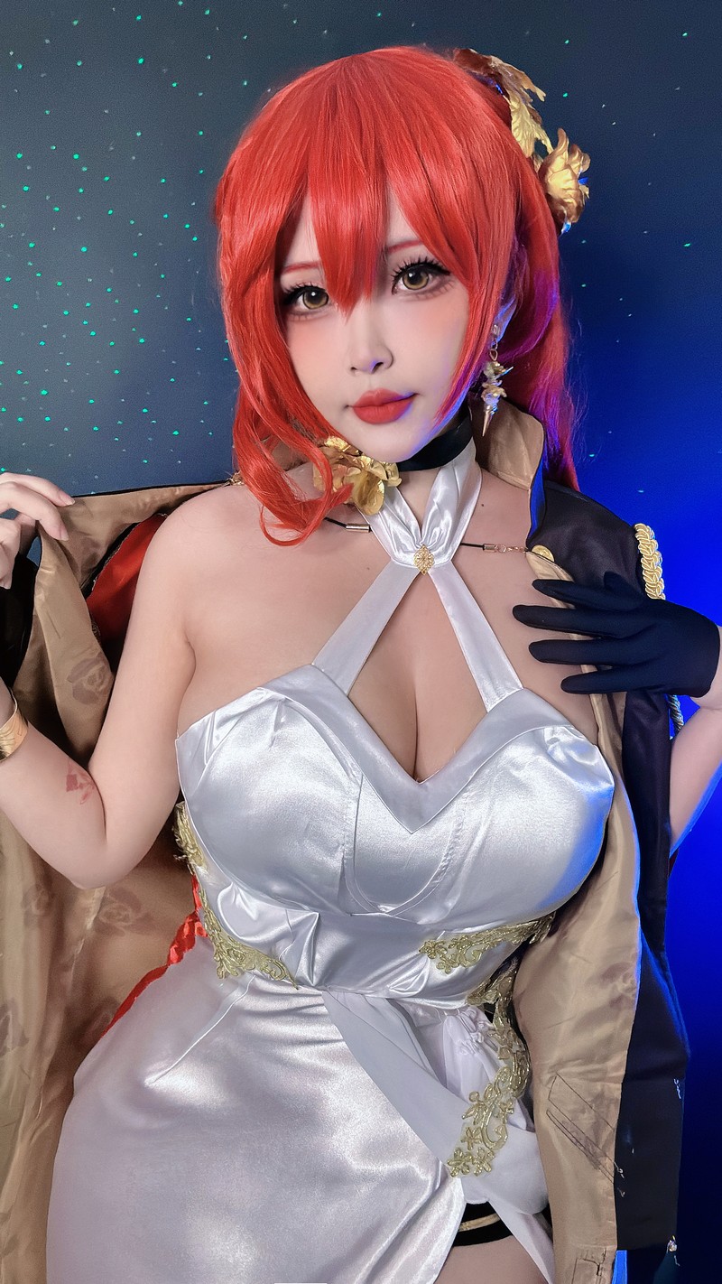 Hana Bunny 姬子 Cosplay写真｜崩坏 Himeko 高清图片合集[14P-70.9M]插图3