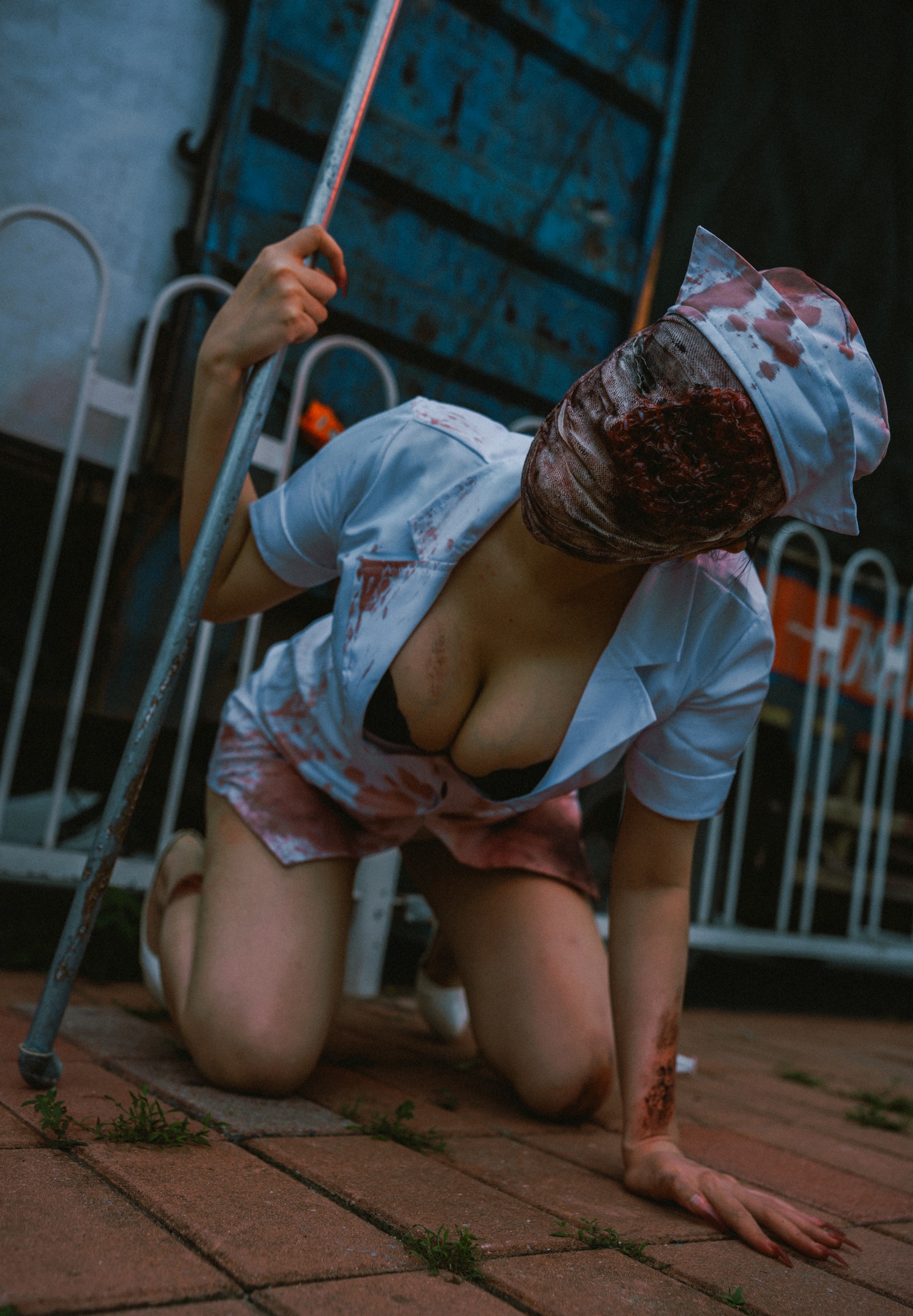 兔胖胖min – 寂静岭 丧尸护士 Cosplay 高清写真集（41P-249MB）恐怖题材插图3