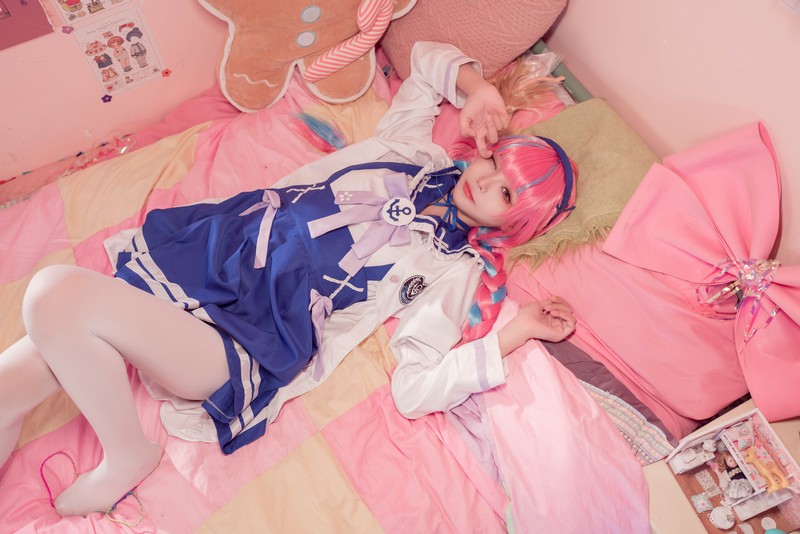艾西Aiwest 湊阿库娅私服Cosplay写真图集 虚拟主播高清美图 55P (274.4M)插图2