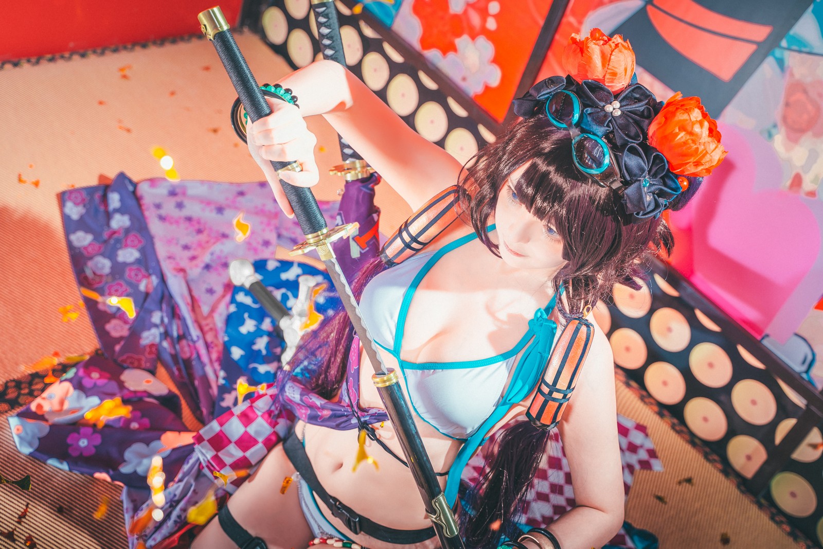 w百合欧皇子w 水着阿荣写真集 – 泳装COS 高清图集 [21P-232MB]插图7