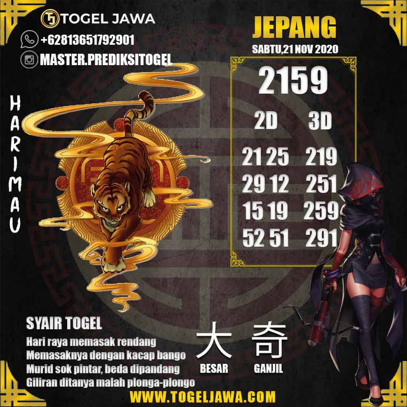 Prediksi Japan Tanggal 2020-11-21