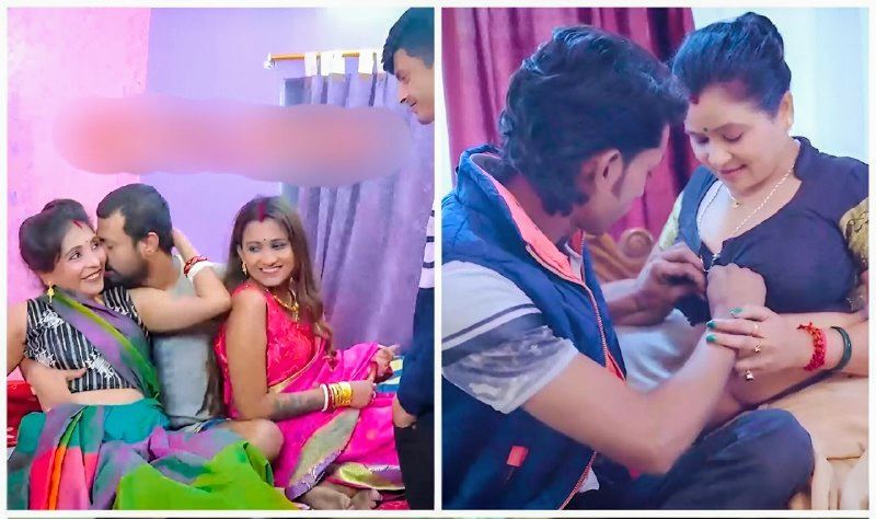 Indian couple fucking together swapping full sex video
