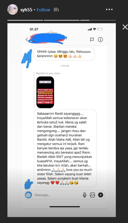 IG Story Aisyahrani