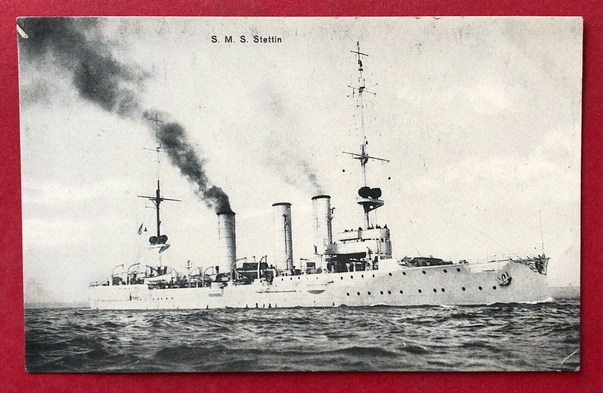 AK Kaiserliche Kriegsmarine 1. WK 1916 S. M. S. Stettin ( 97303