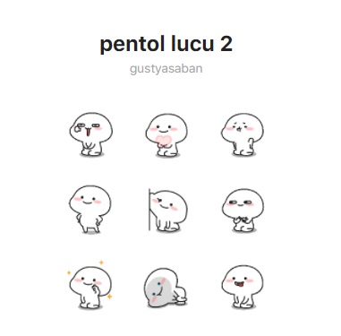 Stiker bergerak WA Pentol Lucu 2
