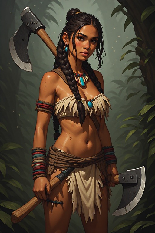 naked-polynesian-girl-warrior-(44)