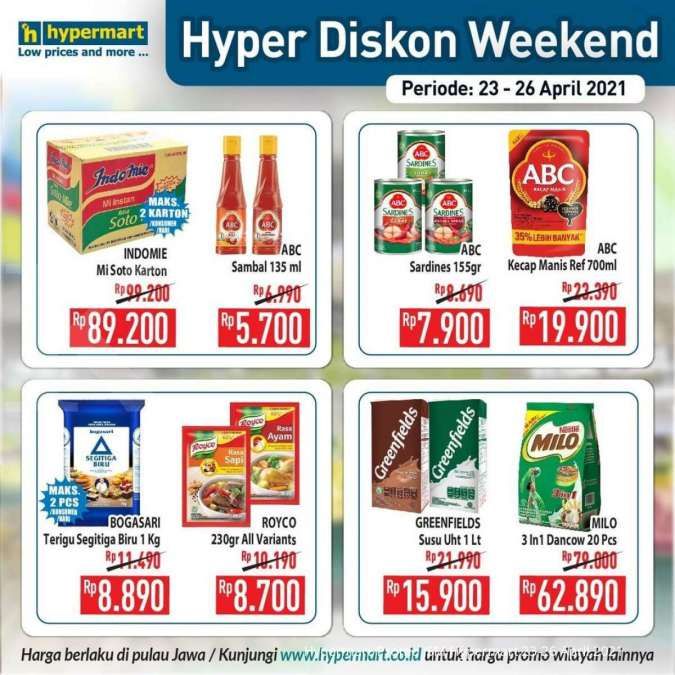 Katalog Promo Hypermart 23-26 April 2021 
