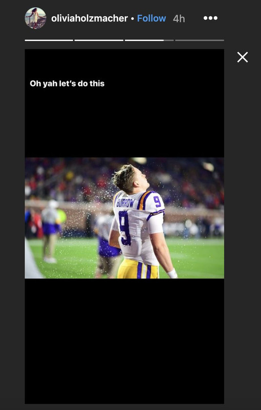 Joe Burrow’s Girlfriend Goes Viral At LSU-Clemson Game 1